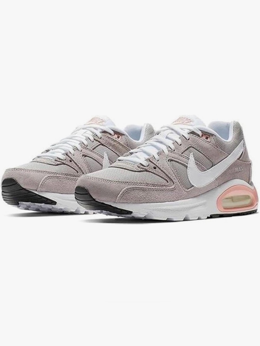 Nike WMNS Air Max Command Sneakers - Grey/Pale Pink/White - size 9.5
